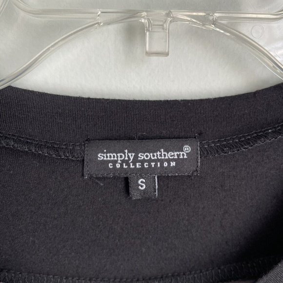 Simply Southern Collection Women's Black Orange Sequin Embellished Hallo… - Picture 2 of 7